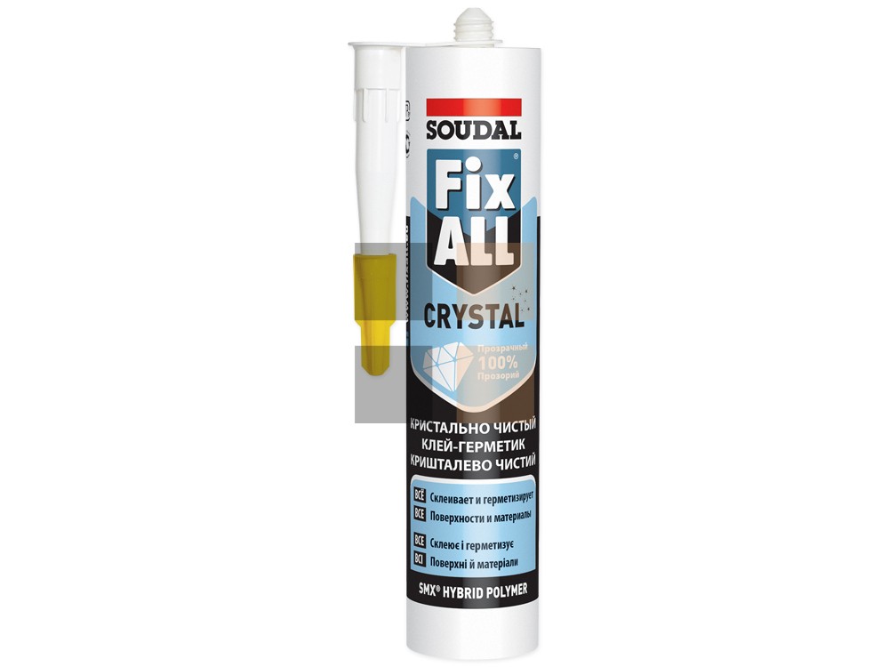 Герметик Soudal Fix All Crystal на основе ms полимера 290 мл – купить в ...