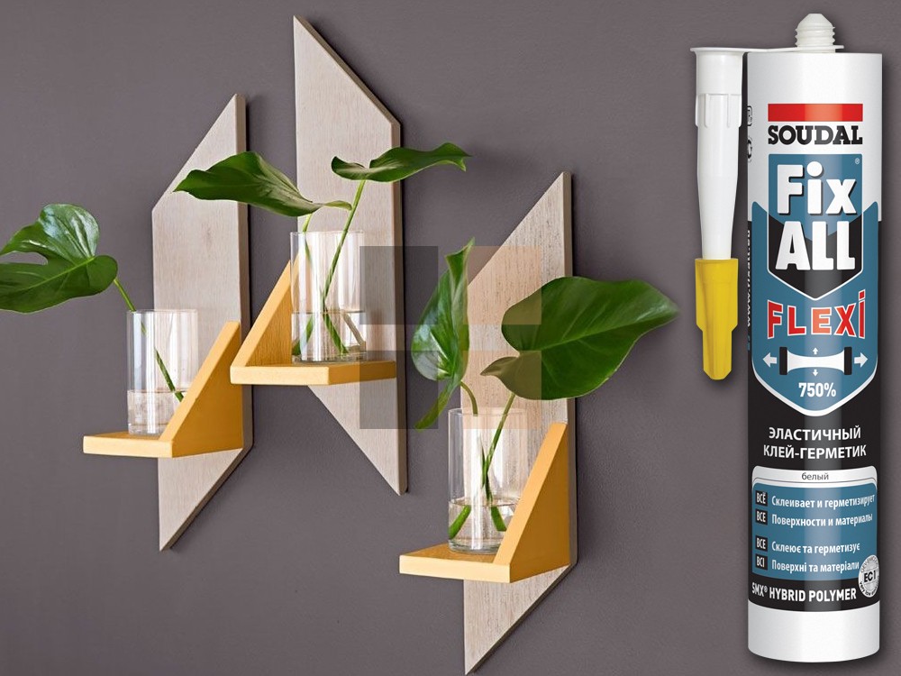 Fix All Flexi белый 290 мл универсальный клей-герметик на основе ms ...