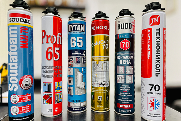 Монтажные пены Soudal, Profil, ТехноНИКОЛЬ, Kudo, Tytan, Penosil ...